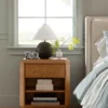 Tali Burl Wood Nightstand