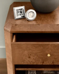 Tali Burl Wood Nightstand