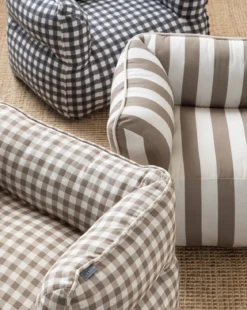 Tan Striped Kids Chair