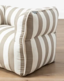 Tan Striped Kids Chair