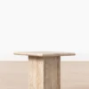 Travertine Side Table