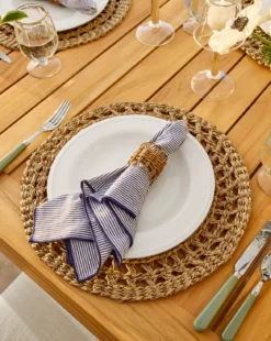 Twisted Rattan Napkin Rings (Set of 4)