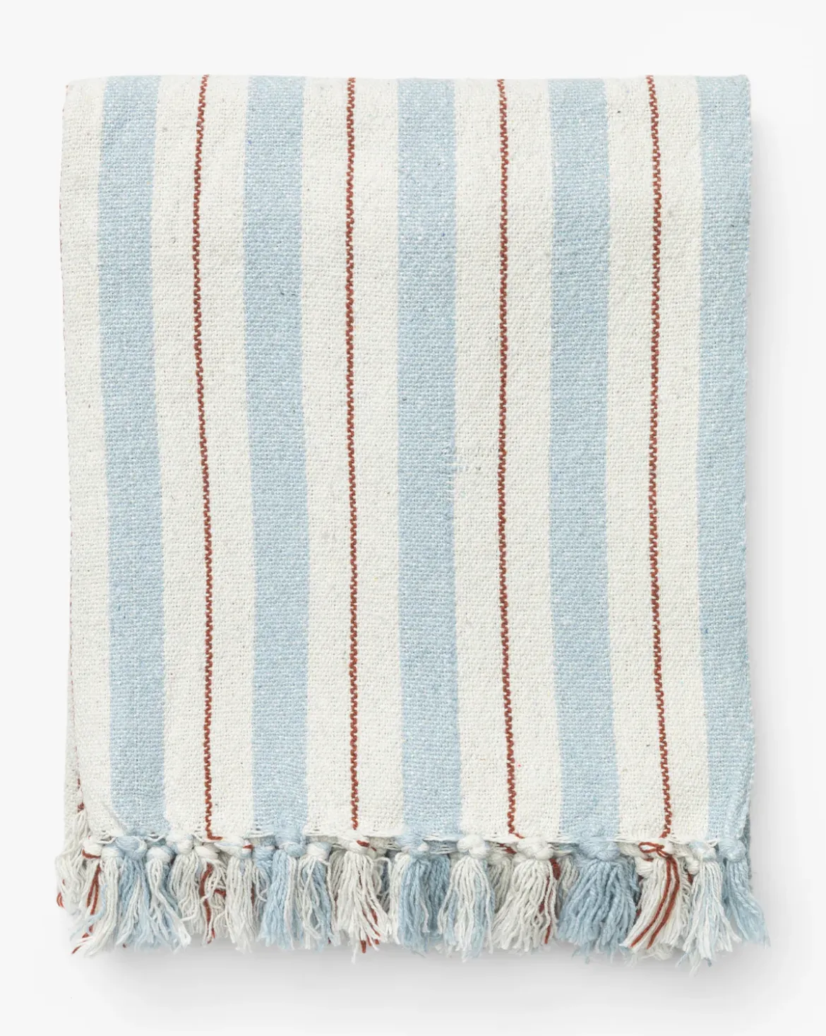 Two-tone Striped Cotton Throw