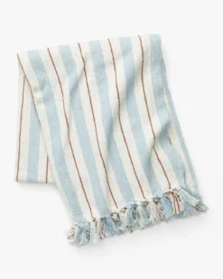 Two-tone Striped Cotton Throw