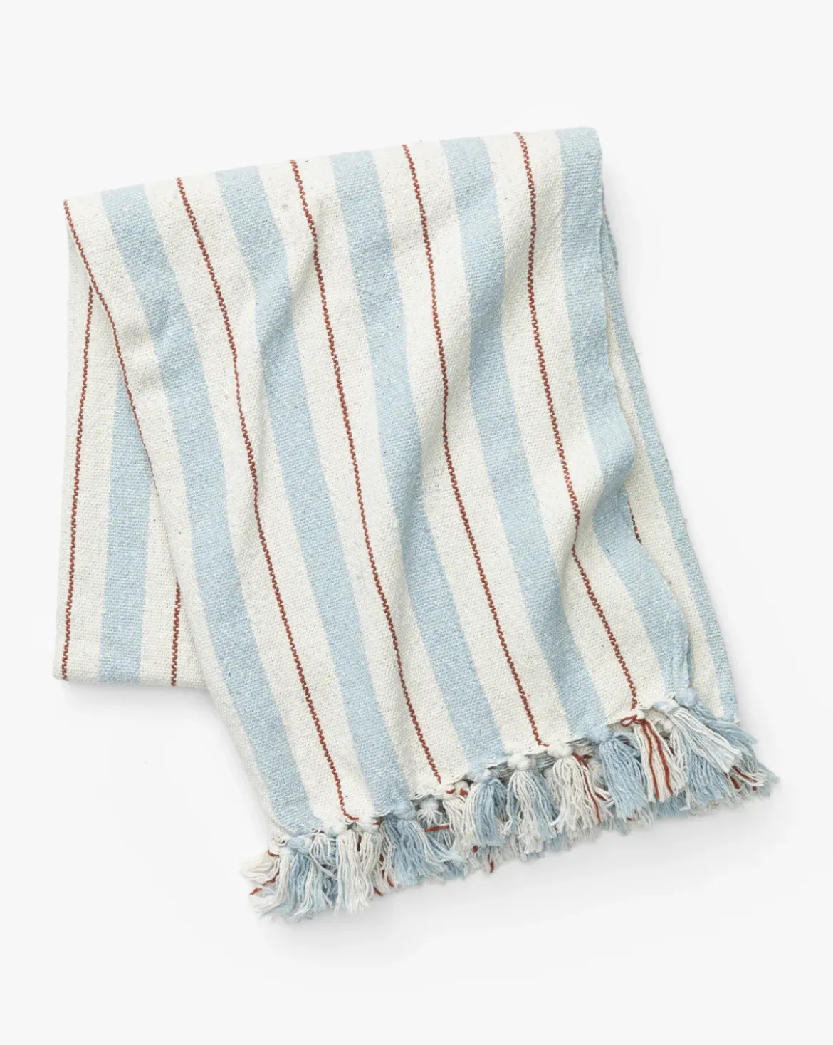 Two-tone Striped Cotton Throw