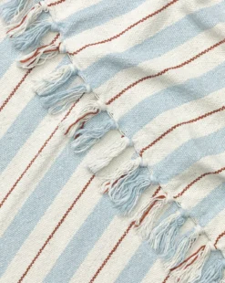 Two-tone Striped Cotton Throw