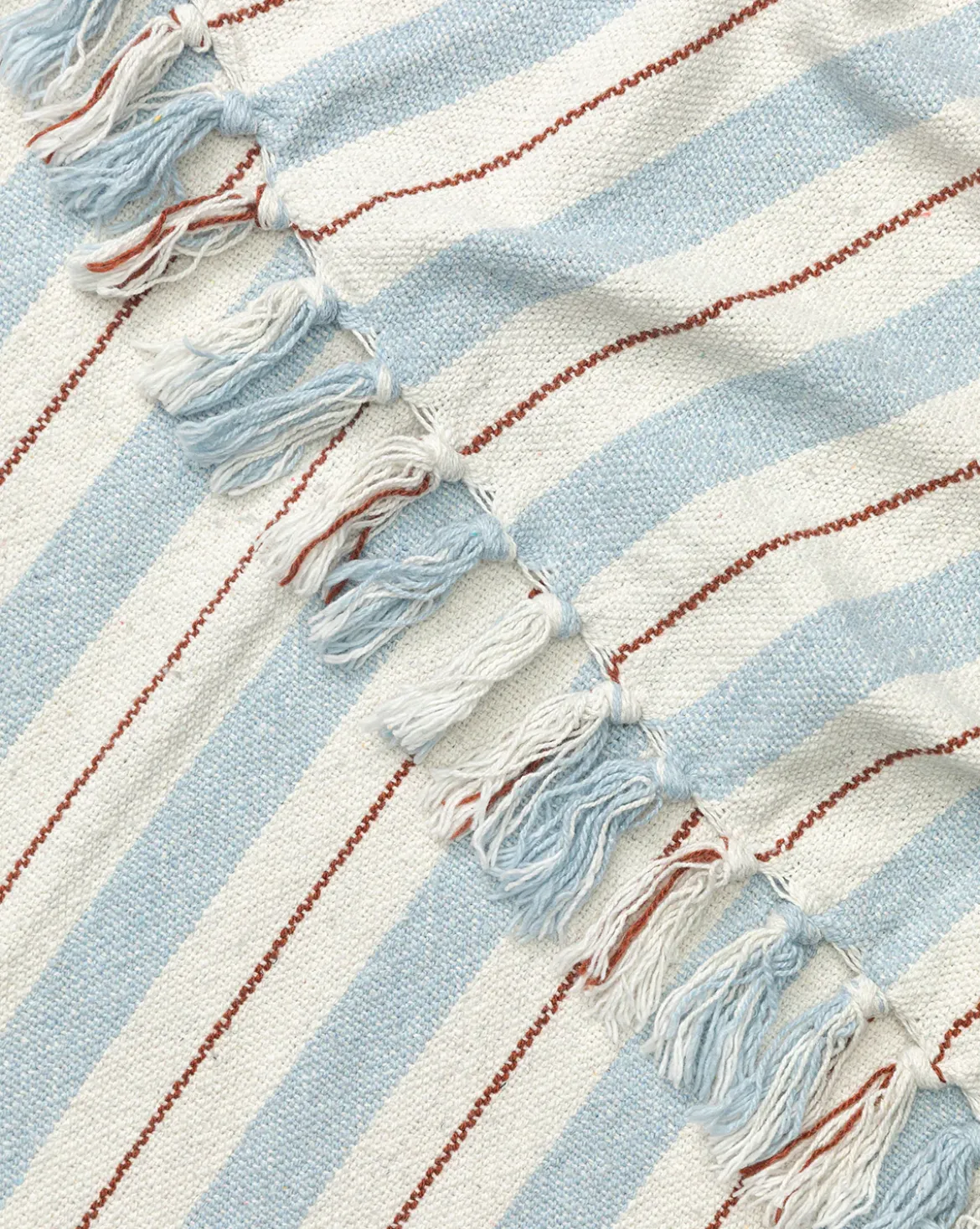Two-tone Striped Cotton Throw