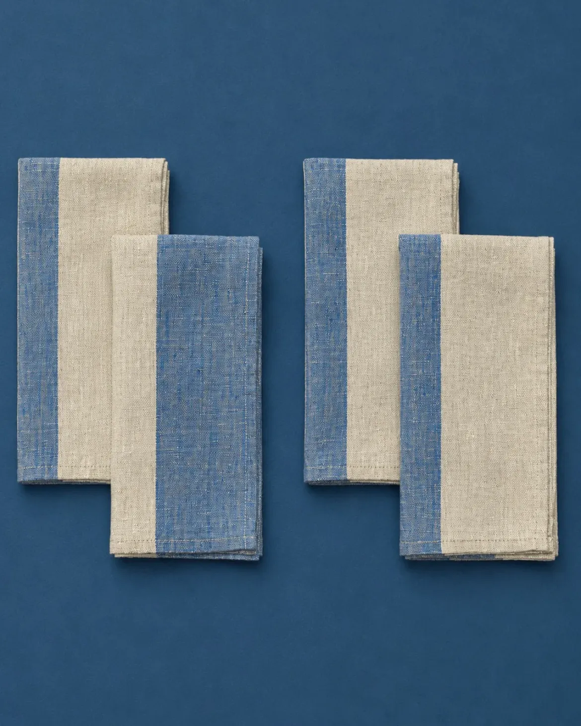 Venice Stripe Linen Napkins (Set of 4)