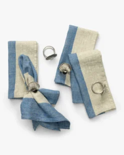 Venice Stripe Linen Napkins (Set of 4)