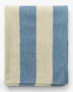 Venice Stripe Linen Tablecloth