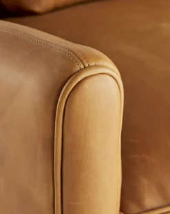 Warner Leather Sofa 80.5"