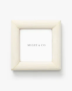 White Ridged Frame