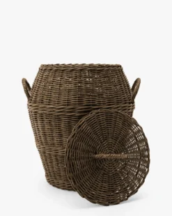 Winders Wicker Lidded Basket